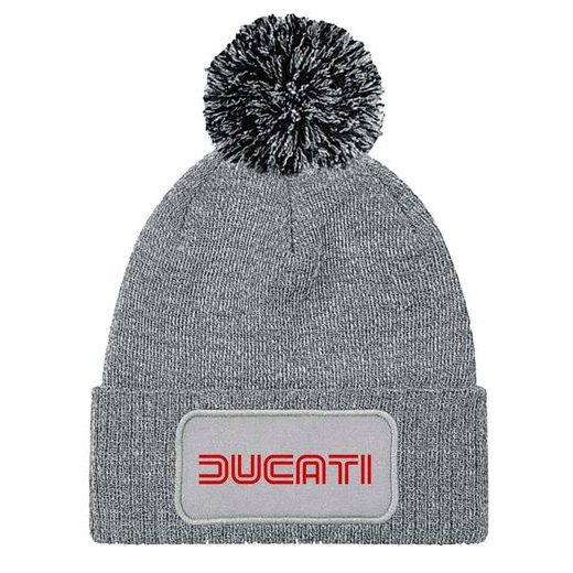 ZIMNÍ ČEPKA S BAMBULÍ A MOTIVEM DUCATI