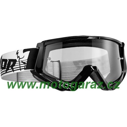 THOR 2019 CONQUER BLACK/WHITE GOGGLE - VÝPRODEJ