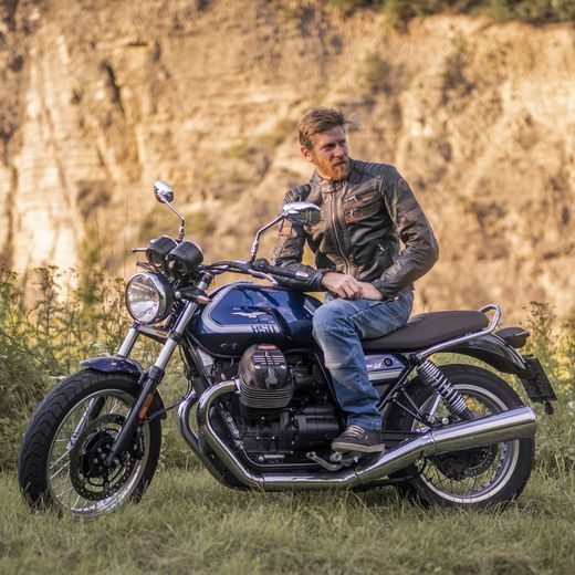 KOŽENÁ BUNDA NA MOTORKU 4SR COOL EVO BROWN