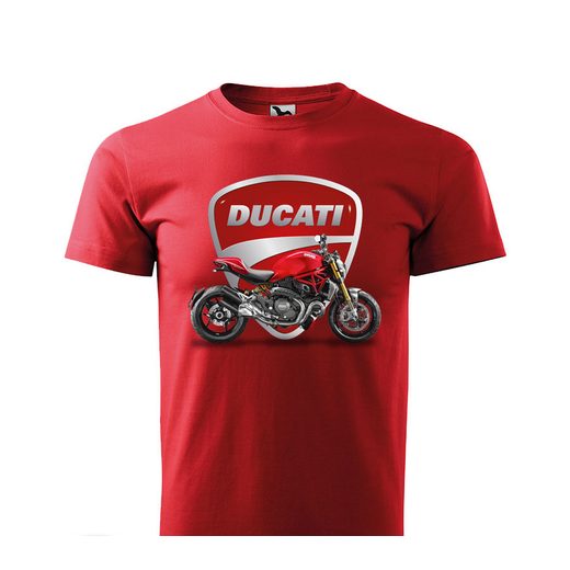 PÁNSKÉ TRIKO S MOTIVEM DUCATI MONSTER 1 - ČERVENÉ