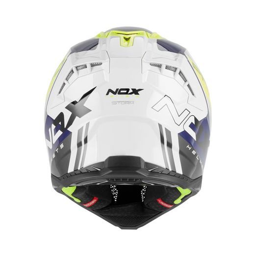 MOTOKROSOVÁ HELMA NOX N634 STORM FLUO/BÍLÁ