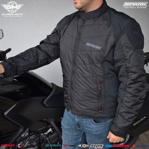 PÁNSKÁ TEXTILNÍ MOTO BUNDA SPARK AVENGER EVO BLACK
