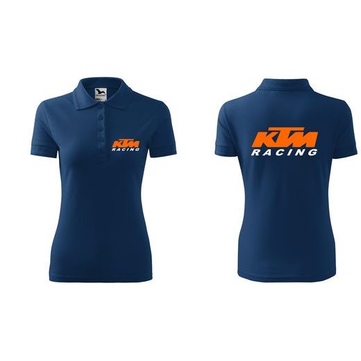 DÁMSKÉ POLO S MOTIVEM KTM - TMAVĚ MODRÉ