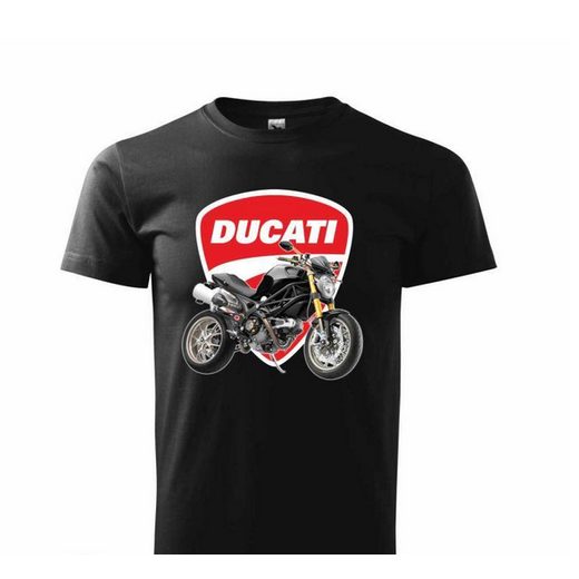 PÁNSKÉ TRIKO S MOTIVEM DUCATI MONSTER - ČERNÉ