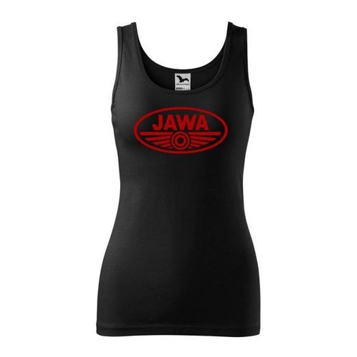 DÁMSKÉ TÍLKO S MOTIVEM JAWA 1 - ČERNÉ