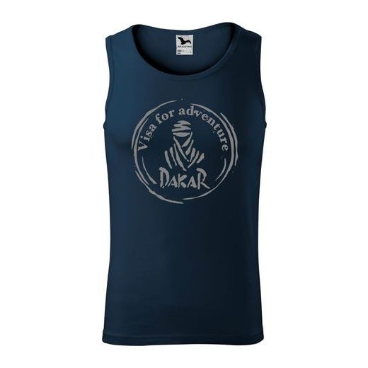 PÁNSKÉ TÍLKO S MOTIVEM DAKAR - TMAVĚ MODRÉ