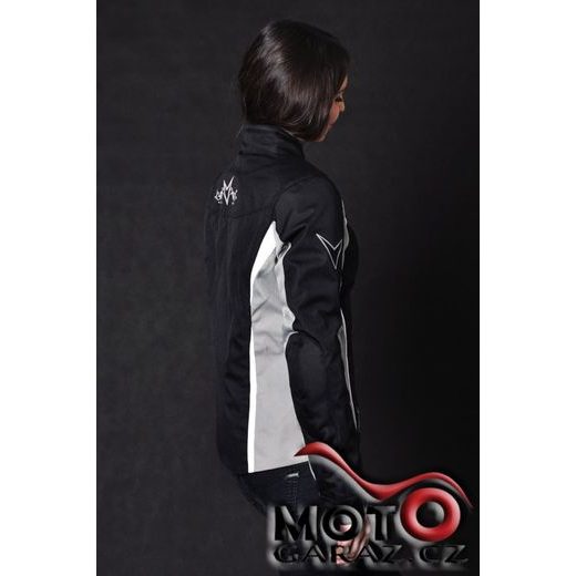 DÁMSKÁ BUNDA NA MOTORKU NERVE UNIQUE STAR SILVER