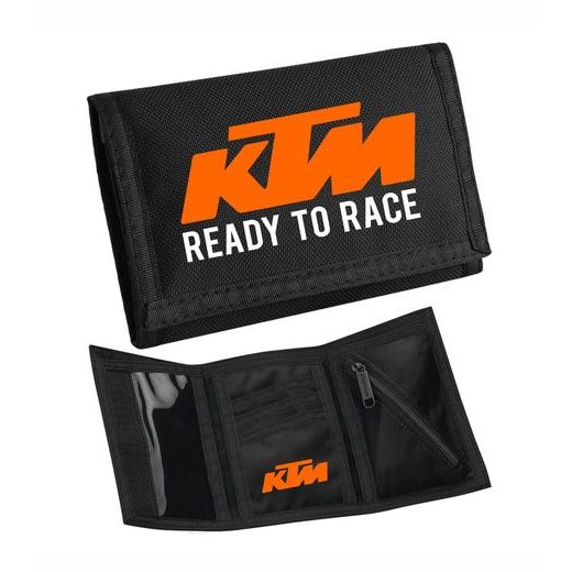 MOTO PENĚŽENKA S MOTIVEM KTM READY TO RACE - ČERNÁ