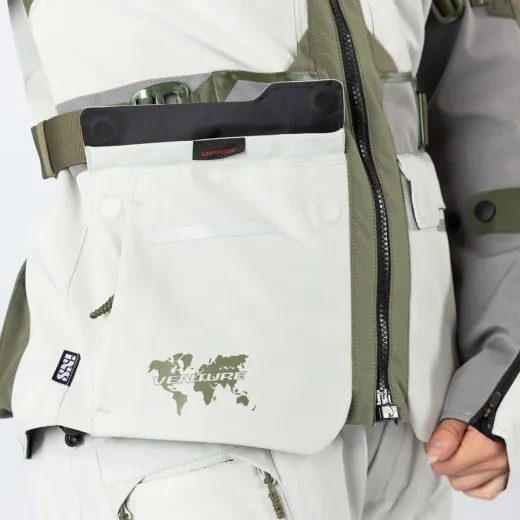 DÁMSKÁ BUNDA IXS VENTURE-AIR 1.0 X2-051605 OLIVOVÁ-SVĚTLE ŠEDÁ