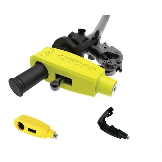 ZÁMEK BRZDOVÉ PÁČKY OXFORD LEVER LOCK - ŽLUTÝ LK301