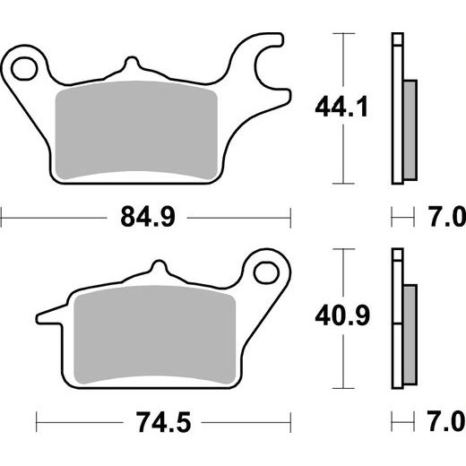 BRZDOVÉ DESTIČKY BREMBO 07KA30CC CC ROAD