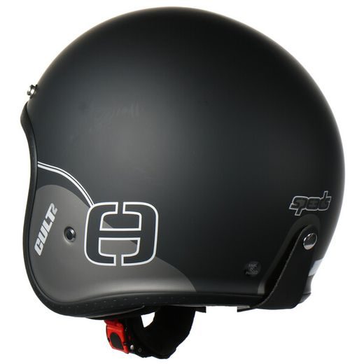 JET HELMA NA MOTORKU SE SLUNEČNÍ CLONOU SPEEDS CULT 2 - ČERNÁ/TITAN/STŘÍBRNÁ MATNÁ