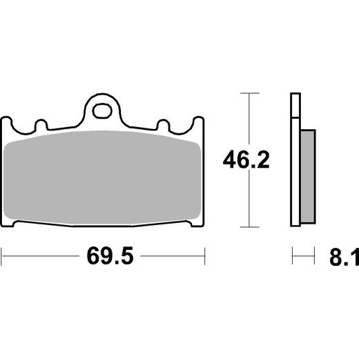 BRZDOVÉ DESTIČKY BREMBO 07KA13SA