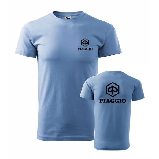 PÁNSKÉ TRIKO S MOTIVEM PIAGGIO 1 - SVĚTLE MODRÉ