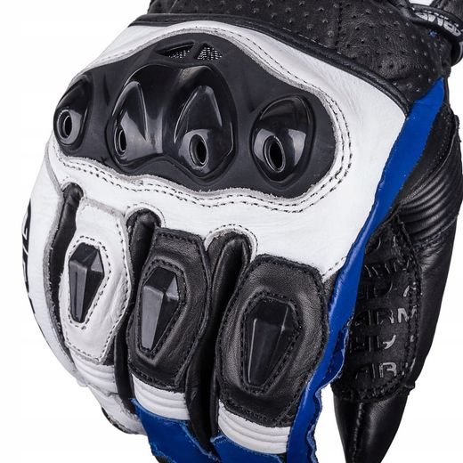 WOLF RAIDEN BLUE KOŽENÉ SPORTOVNÍ RUKAVICE NA MOTORKU