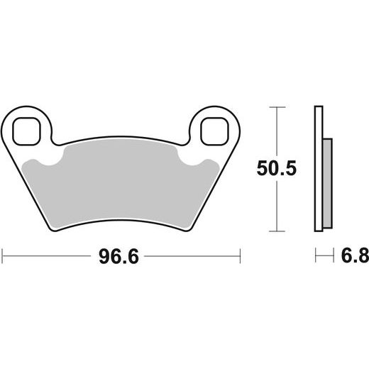 BRZDOVÉ DESTIČKY BREMBO 07PO07SD