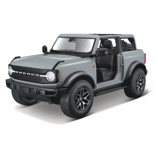 MAISTO - 2021 FORD BRONCO BADLANDS (BEZ DVEŘÍ), KAKTUSOVĚ ŠEDÁ, 1:18