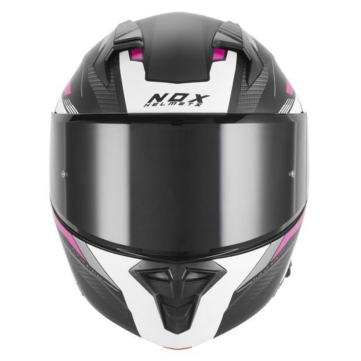 VÝKLOPNÁ HELMA NOX N968 SHIIFT ČERNÁ-BÍLÁ-RŮŽOVÁ-MATNÁ