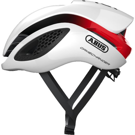 ABUS GAMECHANGER WHITE RED CYKLISTICKÁ PŘILBA