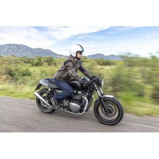 KOŽENÁ AIRBAGOVÁ BUNDA HELITE ROADSTER HNĚDÁ