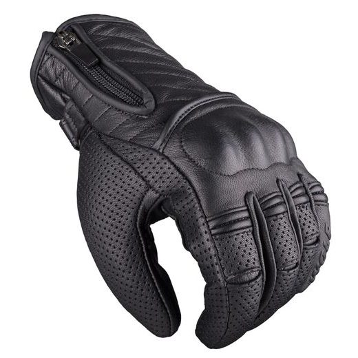 WOLF MUCA BLACK KOŽENÉ RUKAVICE NA MOTORKU