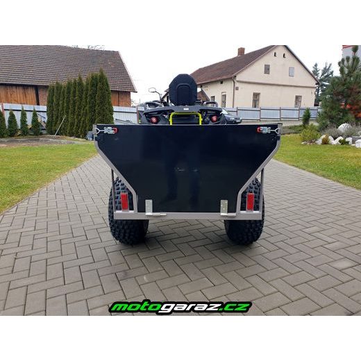 SHARK WOOD 550, VOZÍK ZA ČTYŘKOLKU ČERNÝ