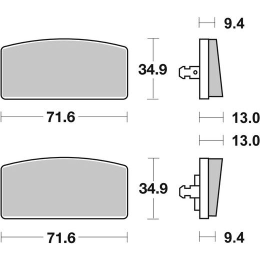 BRZDOVÉ DESTIČKY BREMBO 07GR5915 CC ROAD
