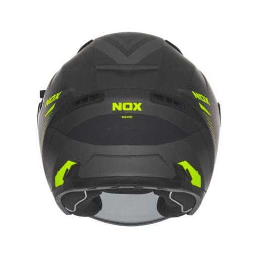 OTEVŘENÁ HELMA SE SLUNEČNÍ CLONOU NOX N130 MYST FLUO