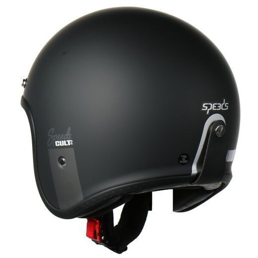 JET HELMA NA MOTORKU SE SLUNEČNÍ CLONOU SPEEDS CULT 2 - ČERNÁ/TITAN/STŘÍBRNÁ MATNÁ