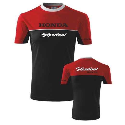 PÁNSKÉ TRIKO S MOTIVEM HONDA SHADOW - ČERVENÉ/ČERNÉ