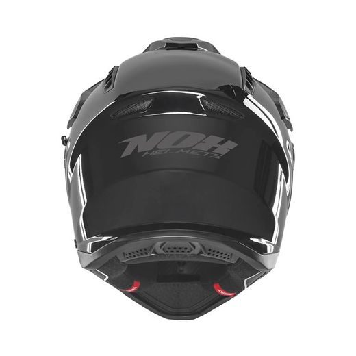 ENDURO HELMA DUAL NOX N350 ČERNÁ LESKLÁ