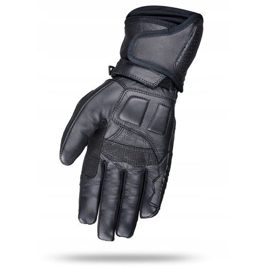 WOLF ULTOR BLACK KOŽENÉ RUKAVICE NA MOTORKU