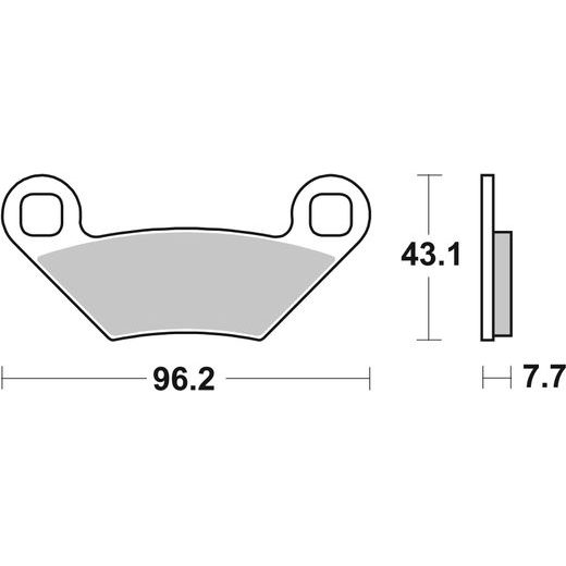 BRZDOVÉ DESTIČKY BREMBO 07PO11SD