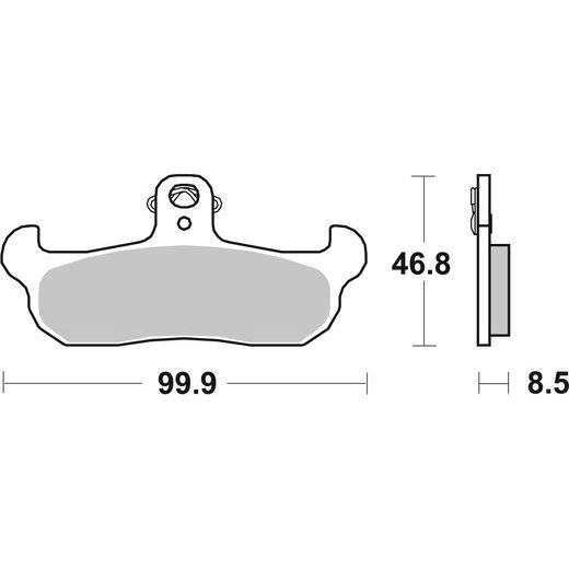 BRZDOVÉ DESTIČKY BREMBO 07BB0907 CC ROAD