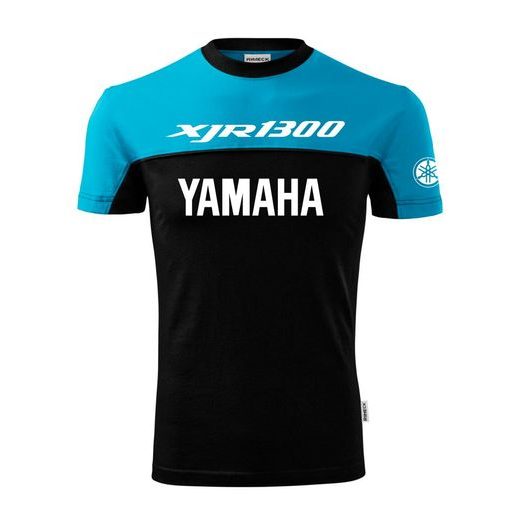 PÁNSKÉ TRIKO S MOTIVEM YAMAHA XJR 1300 - TYRKYSOVÁ/ČERNÁ