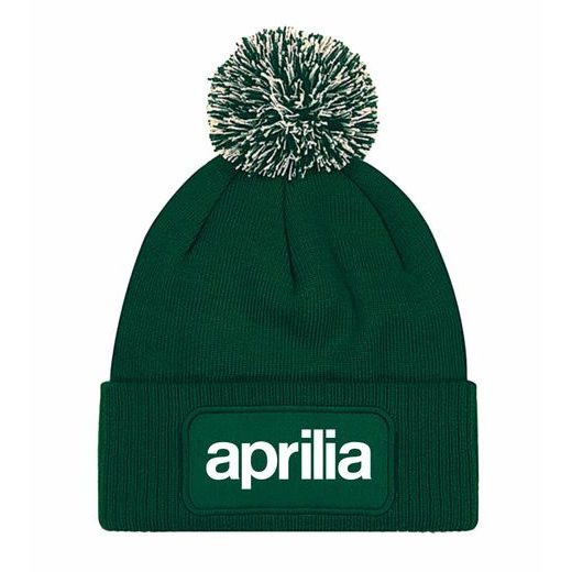 ZIMNÍ ČEPKA S BAMBULÍ A MOTIVEM APRILIA