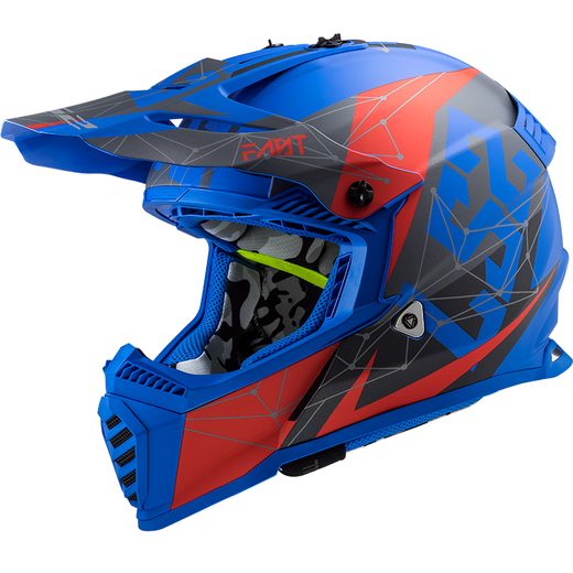 LS2 MX437 FAST EVO ALPHA MATT BLUE