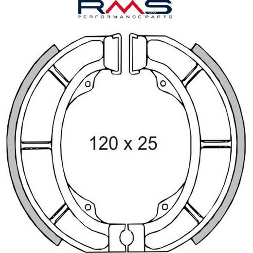 BRZDOVÉ ČELISTI RMS 225120130