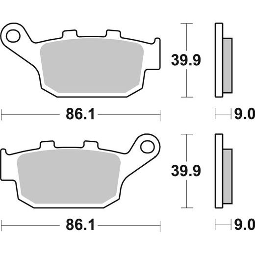 BRZDOVÉ DESTIČKY BREMBO 07HO53CC CC ROAD
