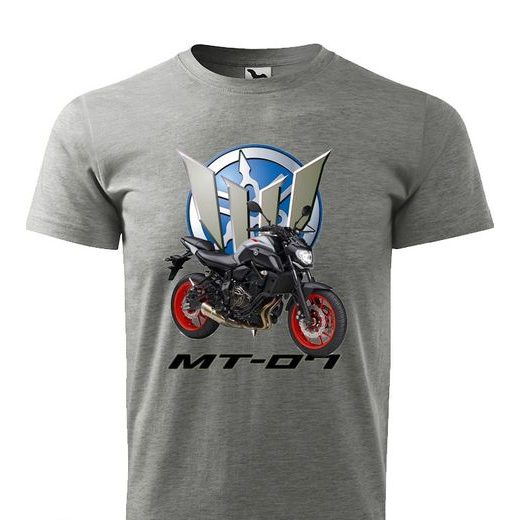 PÁNSKÉ TRIKO S MOTIVEM YAMAHA MT-07 - ŠEDÁ