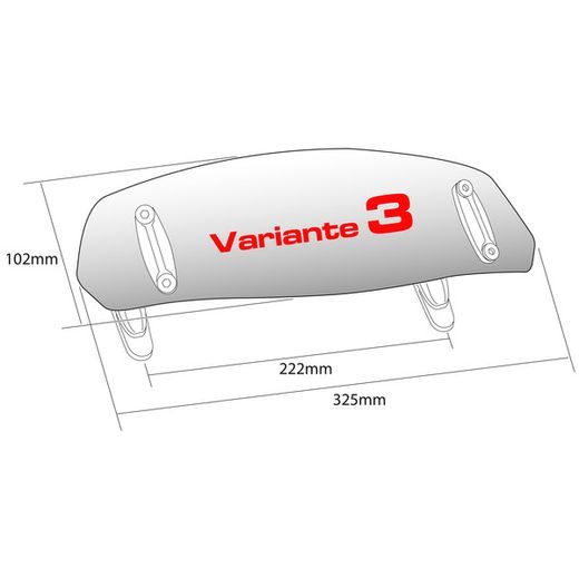 SPEEDS BY PUIG SPOILEROVÝ NÁSTAVEC NA PLEXIŠTÍT - VELKÝ