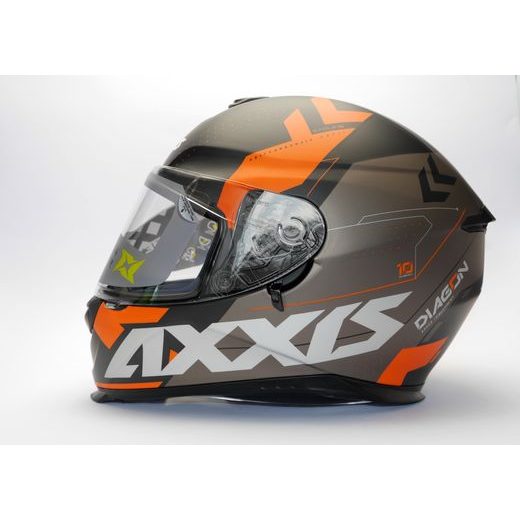 INTEGRÁLNÍ HELMA AXXIS EAGLE SV DIAGON MATNÁ ORANŽOVÁ