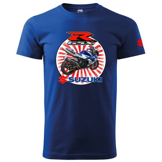 PÁNSKÉ TRIKO S MOTIVEM SUZUKI GSXR 1 - KRÁLOVSKY MODRÉ