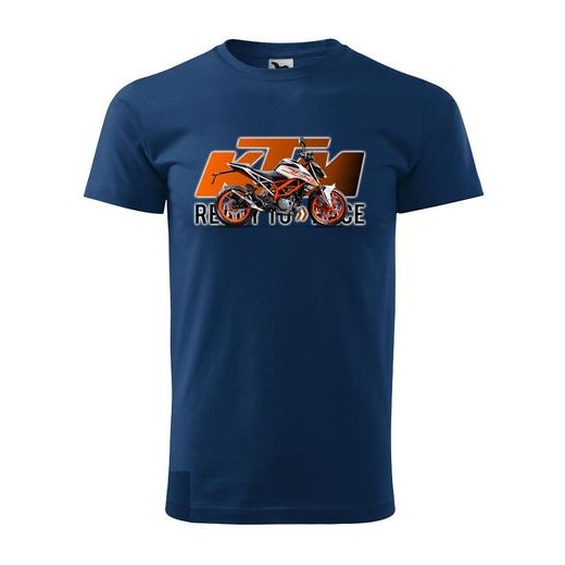 PÁNSKÉ TRIKO S MOTIVEM KTM DUKE 2 - TMAVĚ MODRÉ