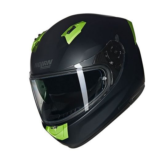 NOLAN N60-6 CLASSICO NOBILE NERO/VERDE IMPULSO MATTE FINISH