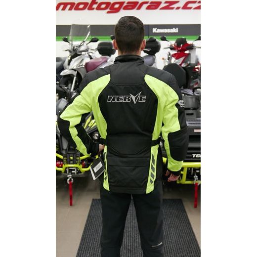 BUNDA NA MOTORKU NERVE SPARK BLACK/NEON