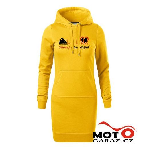 ŠATY MOTORKA JE SRDEČNÍ ZÁLEŽITOST ® ŽLUTÉ