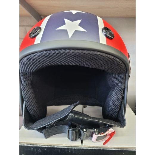 JET HELMA PROJECT STAR BLUE/RED