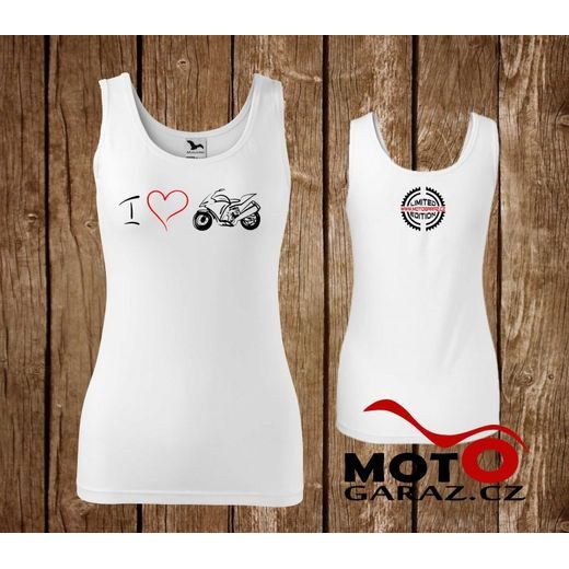 DÁMSKÉ TÍLKO MOTOGARÁŽ LIMITED EDITION SUPERSPORT - BÍLÉ