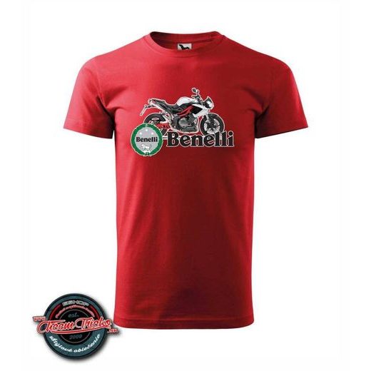 PÁNSKÉ TRIKO S MOTIVEM BENELLI TNT 899 - ČERVENÉ